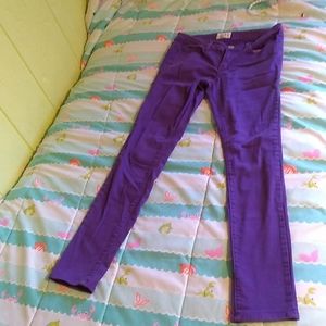 Aeropostale Ashley Purple Skinny Jeans
